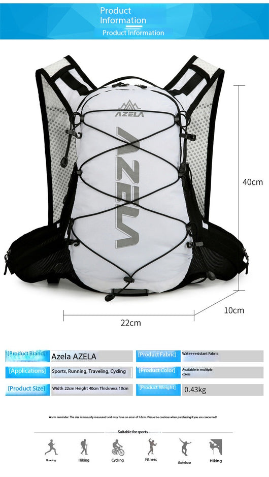 Mochila de Ciclismo AZELA Reflectante y Ligera con Hidratación - Image 10