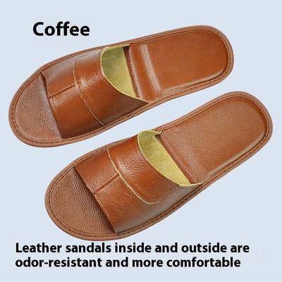 Sandalias de Cuero Premium con Suela Antideslizante para Casa - Image 4