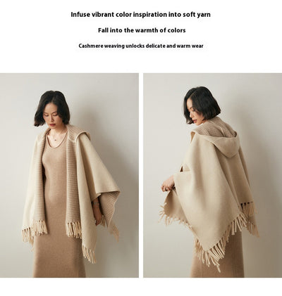 Capa Poncho con Capucha y Aislamiento de Aire Engrosado - Image 28