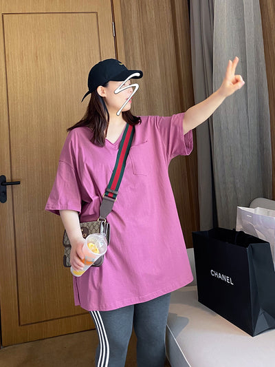Blusa Escote V Manga Corta Largo Medio - Image 4