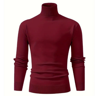 Suéter Tejido para Hombre Cuello Alto Cálido y Suave - Image 10