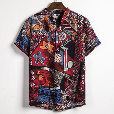 Camisa de Lino Manga Corta para Hombre - Image 2