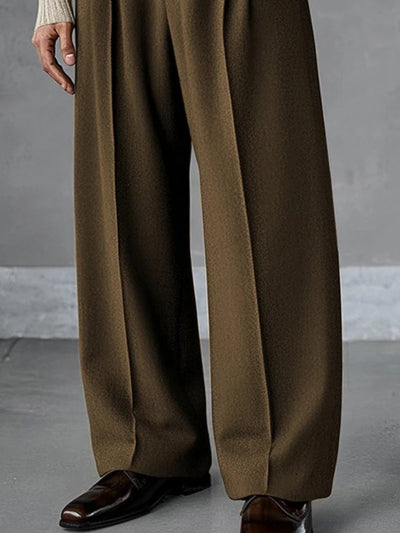 Pantalones Machete de Cintura Alta y Pierna Ancha para Hombre - Image 17