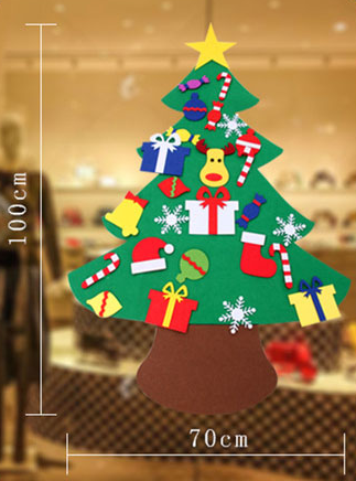 Árbol de Navidad de Fieltro Gigante DIY - Decoración Navideña Interactiva - Image 19