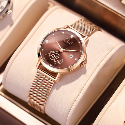Reloj Cuarzo Japonés para Mujer con Calendario Perpetuo - Elegancia Eterna - Image 9