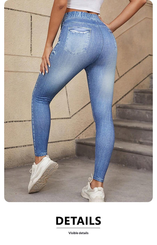 Pantalones Estampados de Cintura Alta con Cordón Ajustable - Image 13