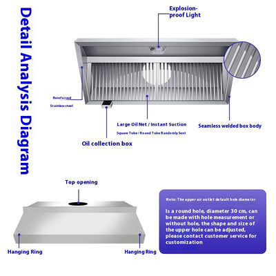 Campana Extractora de Acero Inoxidable Reforzado para Cocinas Comerciales - Image 4