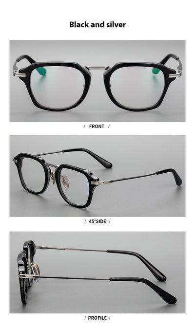 Gafas Retro de Titanio Puro con Montura de Lámina Metálica - Image 19