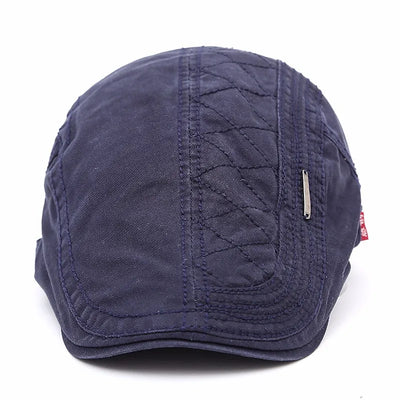 Gorra Retro de Cuadrícula Sólida - Protección Solar Elegante - Image 7