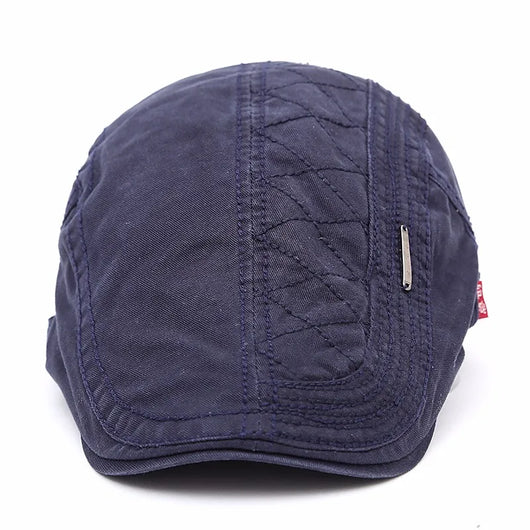 Gorra Retro de Cuadrícula Sólida - Protección Solar Elegante - Image 7