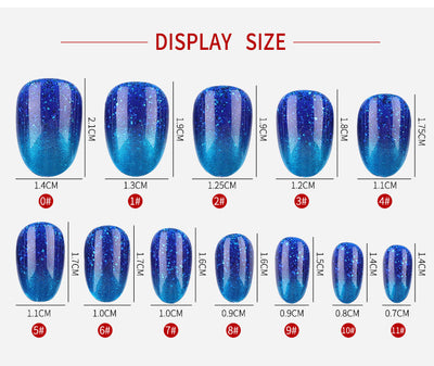 Uñas Postizas Adhesivas de Colores Sólidos - Set de 24 Piezas - Image 29