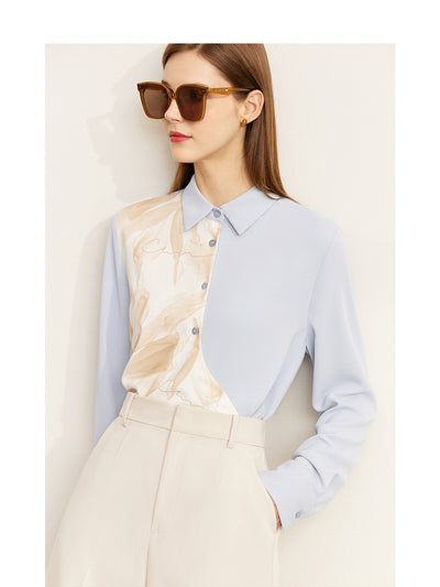 Blusa Satinada Blanca de Largo Medio con Diseño Asimétrico - Image 8