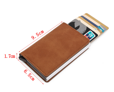 Cartera Automática RFID con Soporte Magnético para Hombre - Image 6