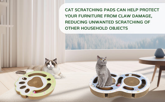 Rascador Circular de Cartón para Gatos con Pista de Bolas - Image 12