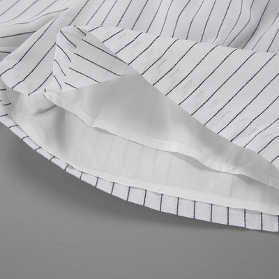 Camisa Manga Larga a Rayas Blancas - Dos Piezas Cómoda - Image 7