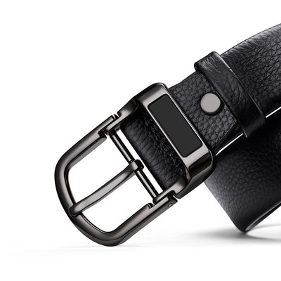 Cinturón de Cuero Genuino con Hebilla Grabada para Hombre - Image 6
