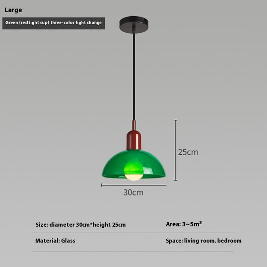 Lámpara Colgante Bauhaus Retro de Cristal para Restaurante - Image 27