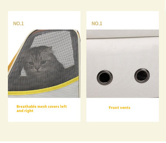 Mochila Transportadora Plegable para Gatos - Diseño Doble Respaldo Transpirable - Image 22