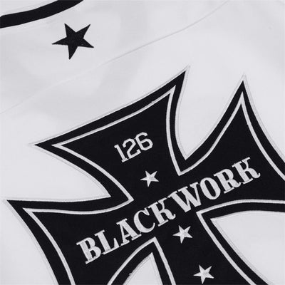 Camiseta de Cuello V Manga Larga Bordada Industrial Americana para Hombre - Image 14