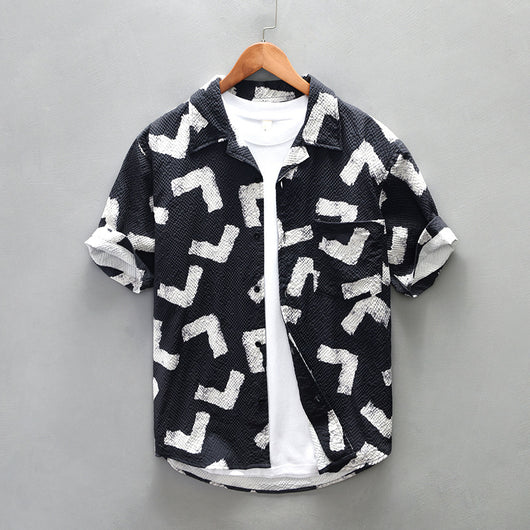 Camisa Casual de Manga Corta para Hombre - Comodidad de Verano - Image 7