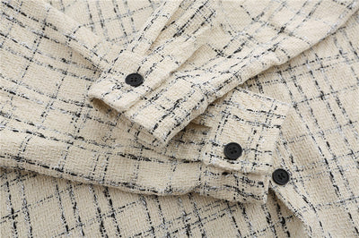 Camisas Manga Larga a Cuadros con Bordado de Letras Primavera para Hombre y Mujer - Image 16