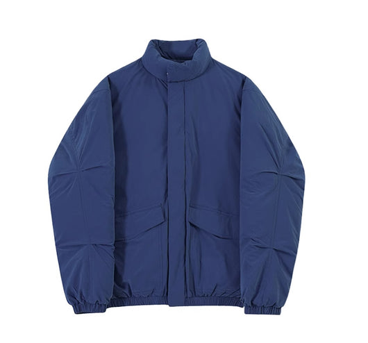Abrigo Acolchado de Algodón con Cuello Alto Holgado y Efecto Térmica - Image 3