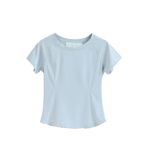 Playera Deportiva Yoga Mesh Nude Feel Manga Corta - Image 3