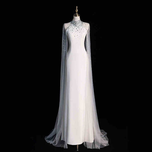 Vestido de Novia Blanco Satén Sirena - Elegancia Clásica para tu Día Especial - Image 12