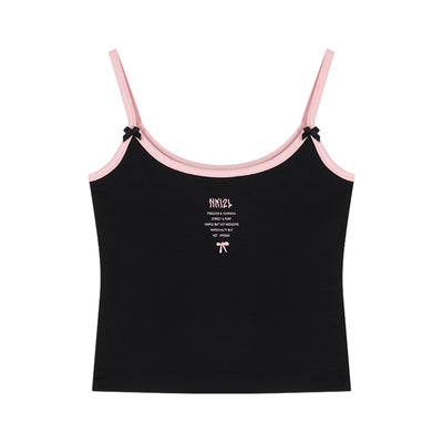 Top Cropped Blanco con Estampado de Letras y Lazo Sexy - Image 8