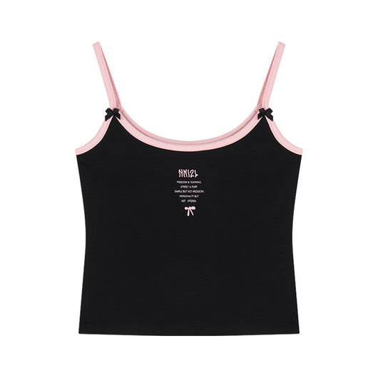 Top Cropped Blanco con Estampado de Letras y Lazo Sexy - Image 8