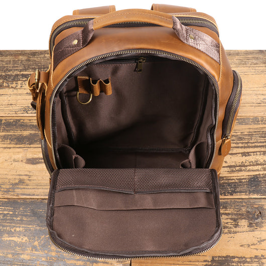 Mochila Trolley de Cuero Retro con Ruedas - Image 32