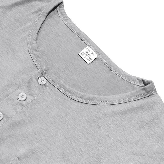 Camiseta Henley de Manga Larga para Hombre - Primavera y Otoño - Image 18