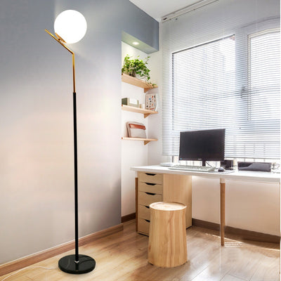 Lámpara de Pie con Luz Cálida y Diseño Moderno - Image 8