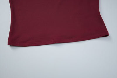 Blusa Camiseta Ajustada con Lazo y Encaje - Image 20
