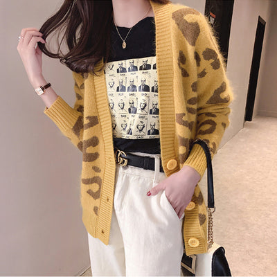 Cardigan Suelto Estilo Coreano para Mujer con Top Integrado - Image 2