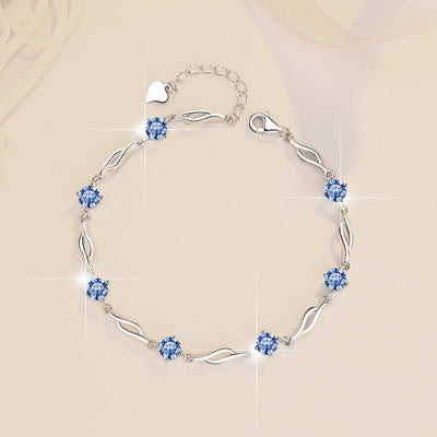 Pulsera de Plata Esterlina con Moissanita Multicolor S925 - Image 14