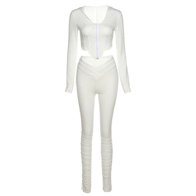 Conjunto Deportivo con Capucha y Pliegues - Image 10