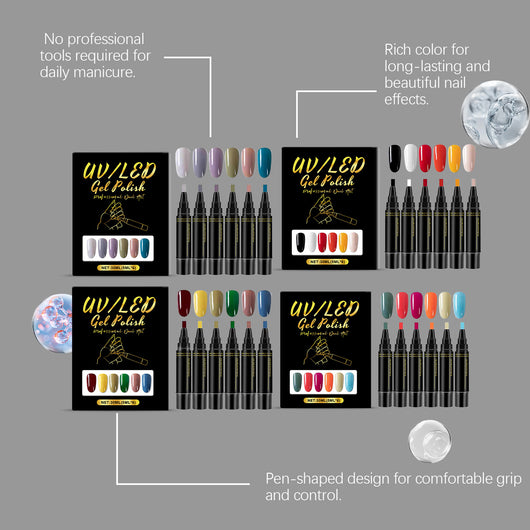 Set de Bolígrafos Adhesivo para Uñas - Image 12
