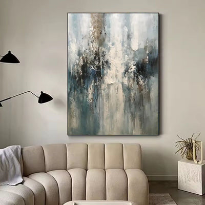 Cuadro Abstracto Moderno en Óleo sobre Lienzo - Arte Contemporáneo sin Marco para Decoración del Hogar - Image 7