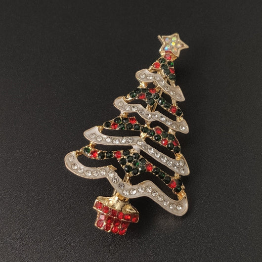 Broche Navideño Campana con Diamantes de Aleación - Image 7