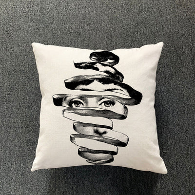 Funda de Almohada de Algodón y Lino para Sala de Estar - Image 14