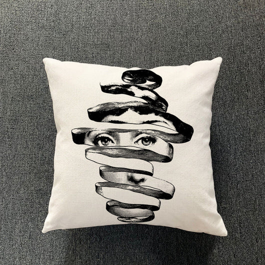 Funda de Almohada de Algodón y Lino para Sala de Estar - Image 14