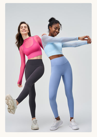 Playera Deportiva Reductora de Malla para Mujer - Manga Larga Transpirable de Secado Rápido - Image 12