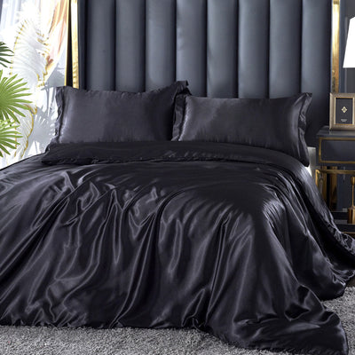 Juego de Cama Satén Doble Faz - Funda Nórdica y Sábanas de Seda Artificial Premium - Image 4