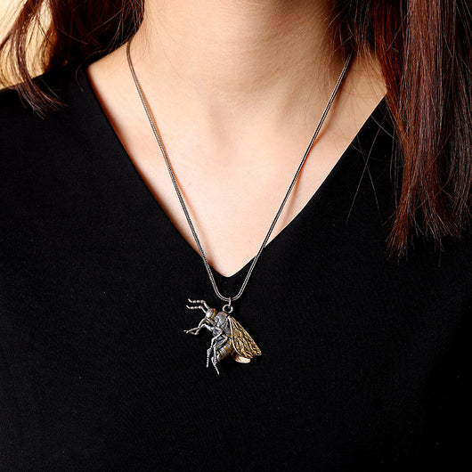 Dije Abeja de Plata Tailandesa Unisex Personality - Image 8