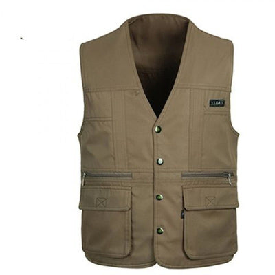 Chaleco Multipocket para Hombre Maduro - Primavera y Otoño - Image 7