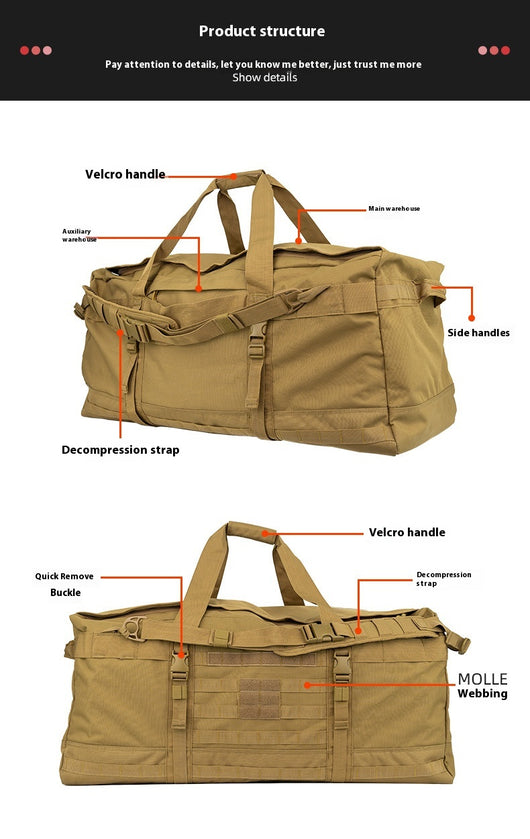 Mochila Táctica Camuflaje de Doble Compartimento de Gran Capacidad - Image 16