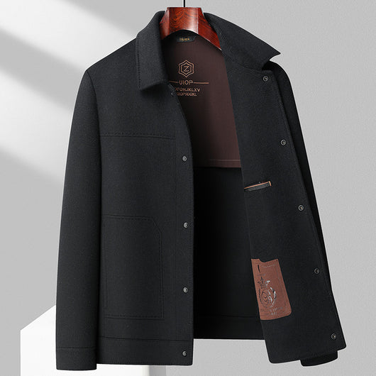 Chaqueta Polo de Lana Doble Faz para Otoño e Invierno - Tejida a Mano - Image 4