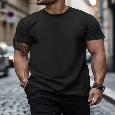 Camiseta Casual Hombre Cuello Redondo Manga Corta - Versátil para Diario - Image 12