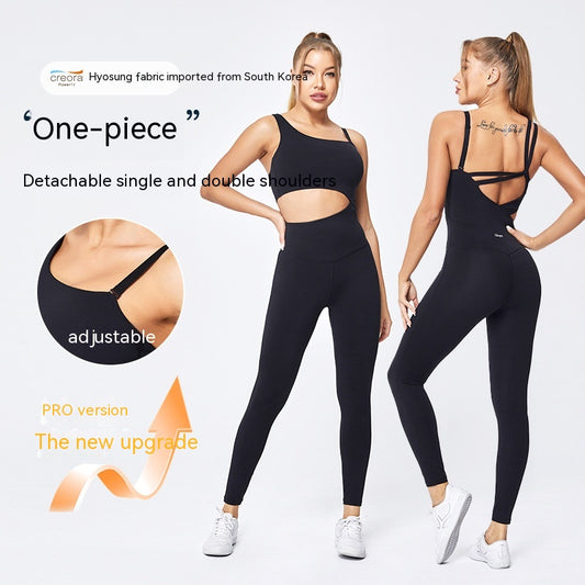 Jumpsuit Deportivo Slim Fit con Tirantes Ajustables - Yoga y Fitness Mujer